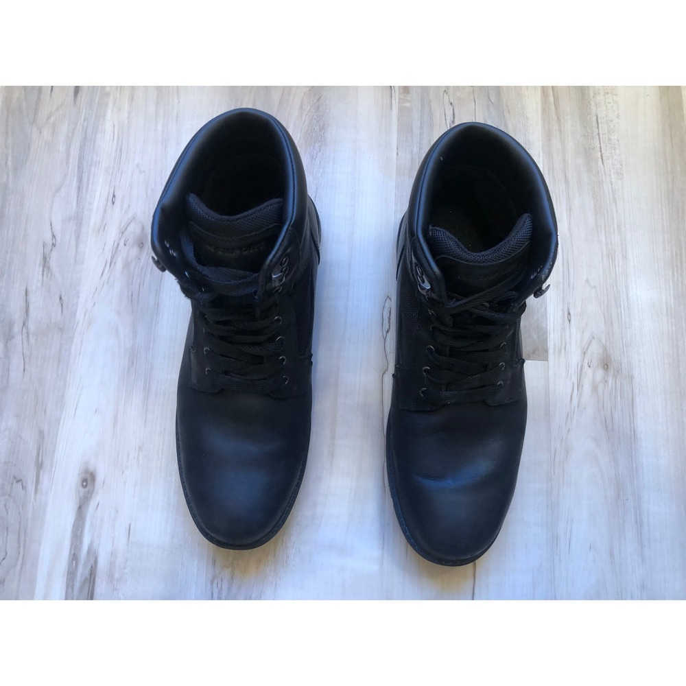 Rockport Men's Black Lace-Up Leather and Textile Boots - Picture 5 of 14